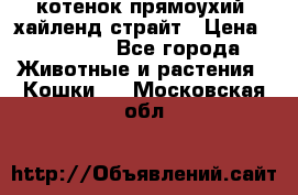 котенок прямоухий  хайленд страйт › Цена ­ 10 000 - Все города Животные и растения » Кошки   . Московская обл.